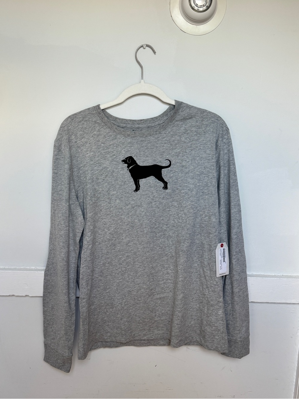The black dog long sleeve women’s t shirt